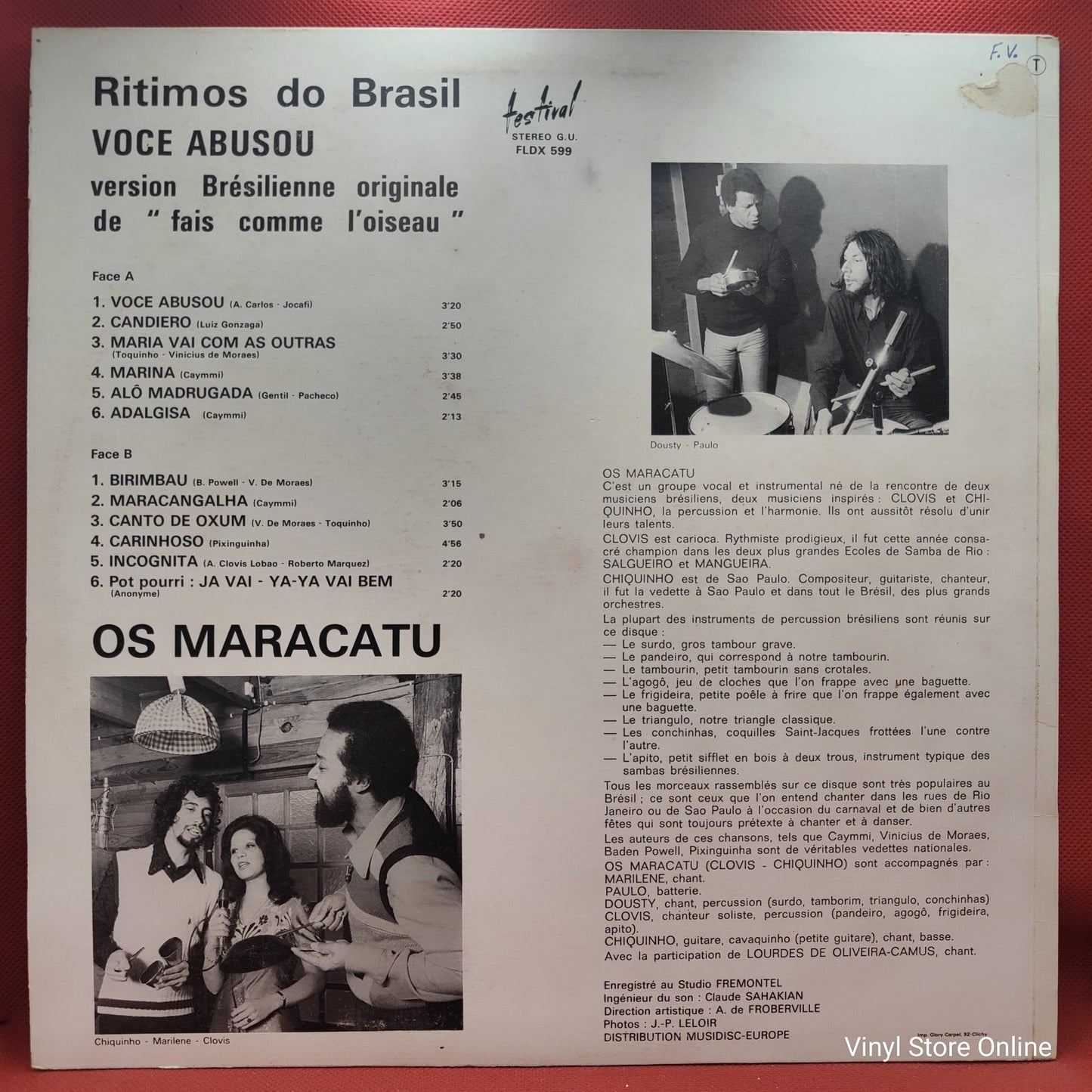 Os Maracatu - Ritimos Do Brasil (LP)
