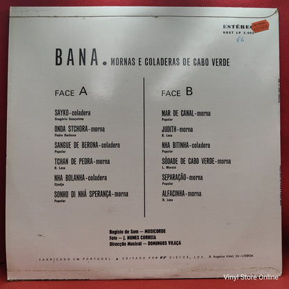 Bana - Bana Canta A Magia De Cabo Verde (Mornas E Coladeras) (LP)