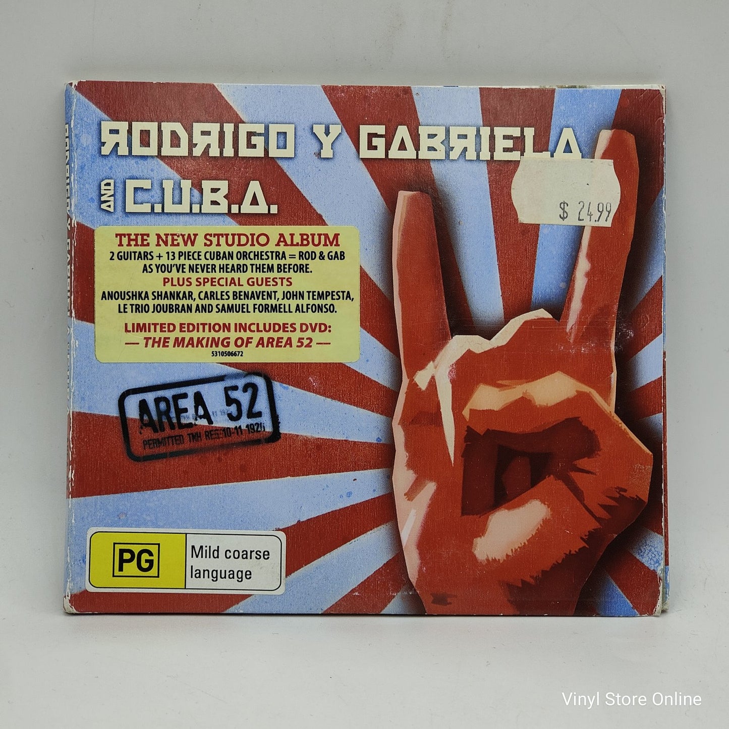 Rodrigo Y Gabriela And C.U.B.A. - Area 52 (DVD Música)