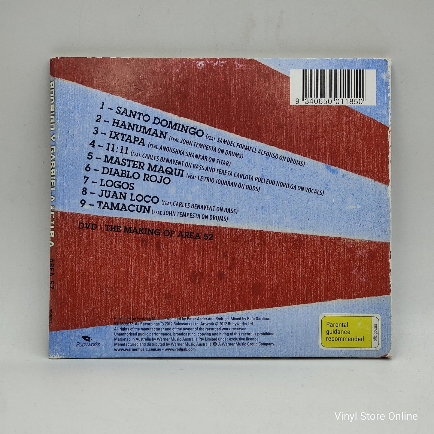 Rodrigo Y Gabriela And C.U.B.A. - Area 52 (DVD Música)