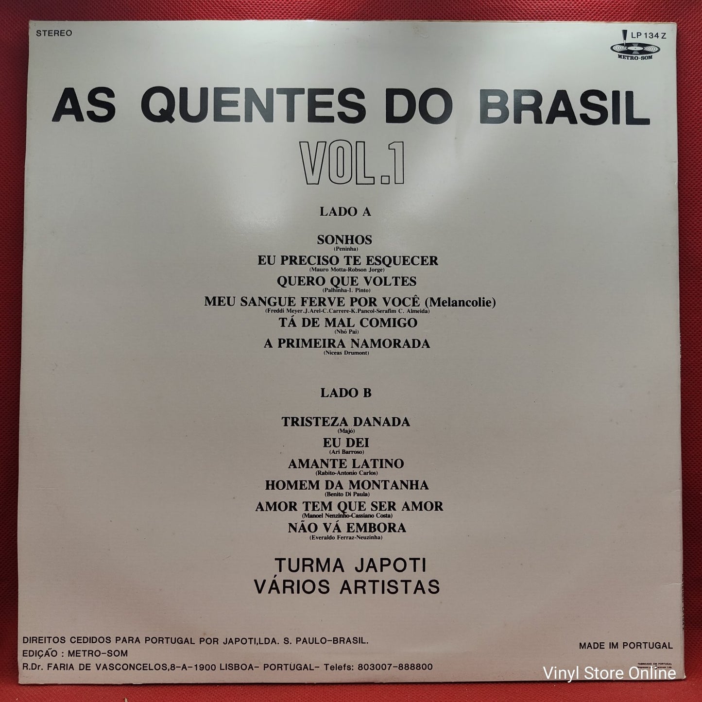 Various - As Quentes Do Brasil - Vol.1 (LP)