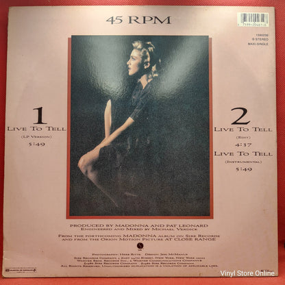 Madonna - Live To Tell (SP)