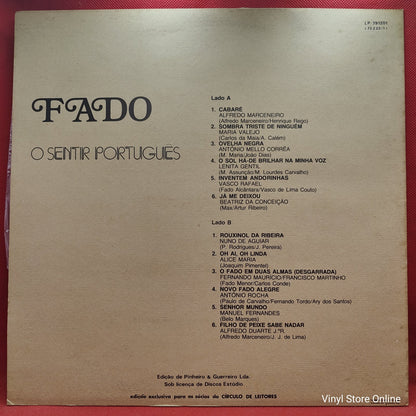 Alfredo Marceneiro / Maria Valejo / Lenita Gentil / Nuno De Aguiar / Manuel Fernandes / Alfredo Duarte J.R. - Fado - O Sentir Português (LP)