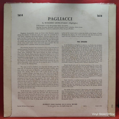Giovanni Martinelli - Pagliacci Highlights (LP)