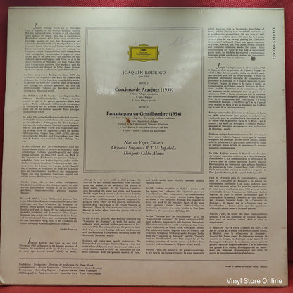 Joaquín Rodrigo · Narciso Yepes - Orquesta Sinfónica De La R.T.V. Española* · Odón Alonso - Concierto De Aranjuez / Fantasía Para Un Gentilhombre (LP)