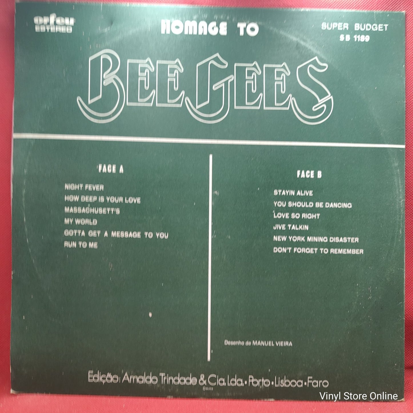 Unknown Artist - Homage To Bee Gees (LP)