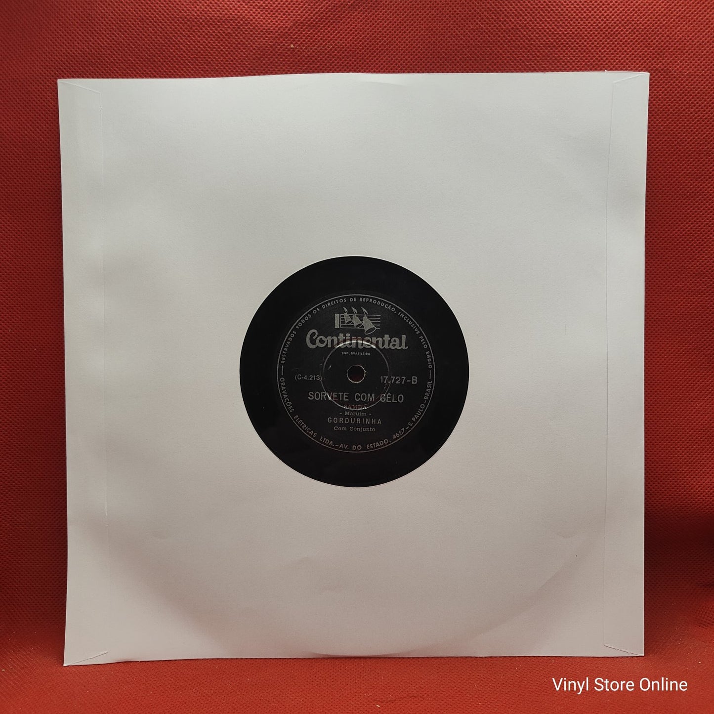 Gordurinha - Baiano Burro Nasce Morto / Sorvete Com Gelo (78RPM)