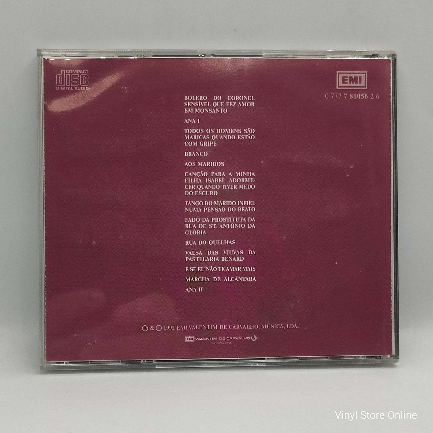 Vitorino - Eu Que Me Comovo Por Tudo E Por Nada (CD)