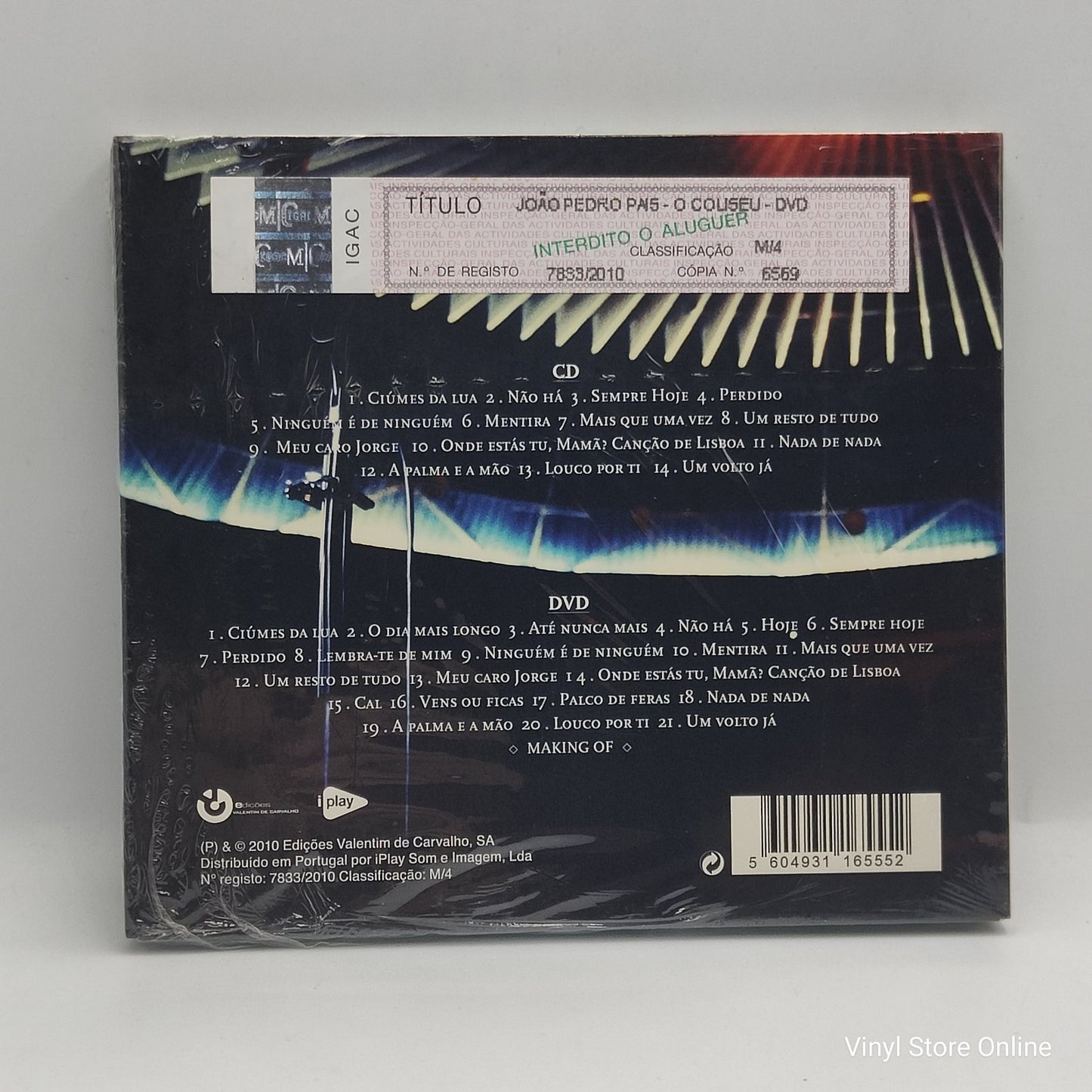 João Pedro Pais - O Coliseu (CD+DVD Música)