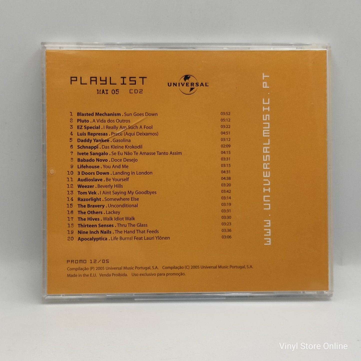 Varios - Universal Playlist Promo 12/5 (CD)