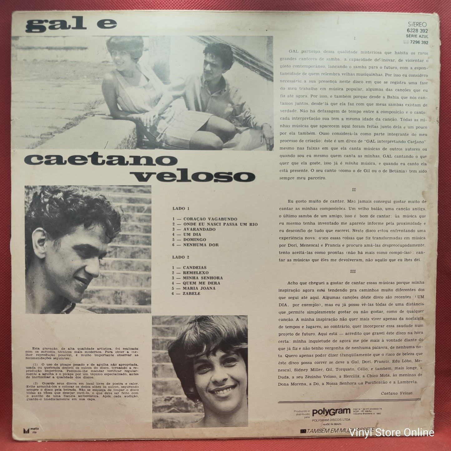 Gal* E Caetano Velloso* - Domingo (EP)