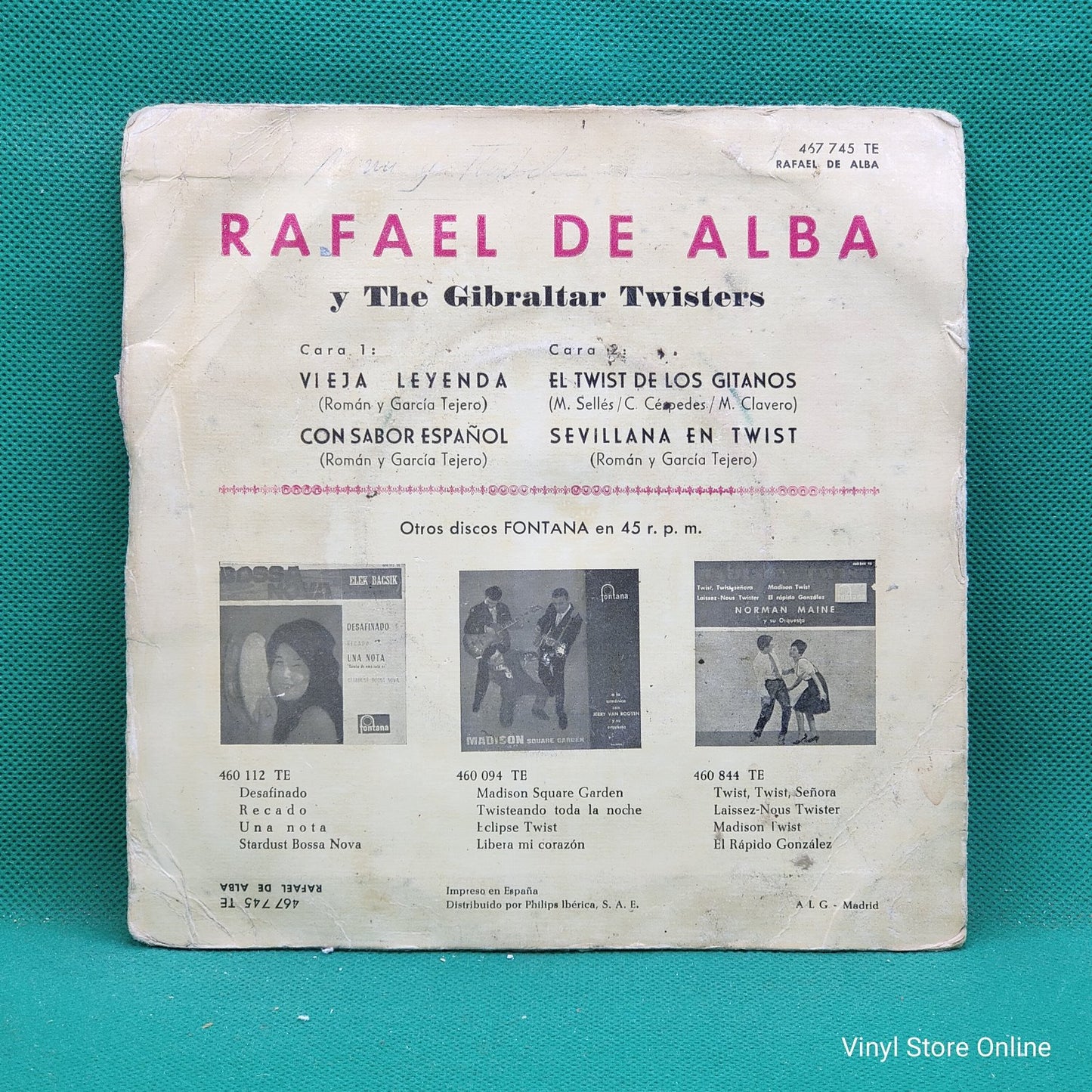 Rafael De Alba Y The Gibraltar Twisters - Vieja Leyenda (EP)