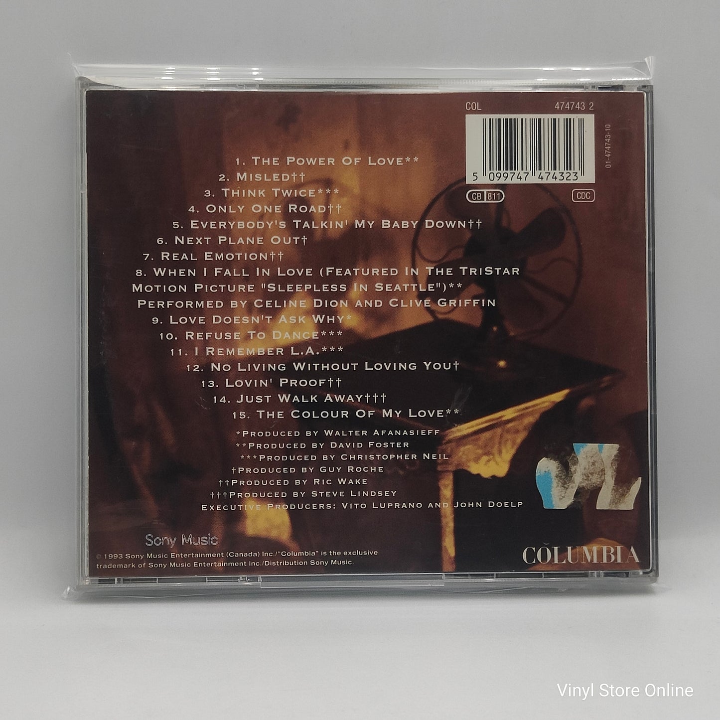 Celine Dion* - The Colour Of My Love (CD)
