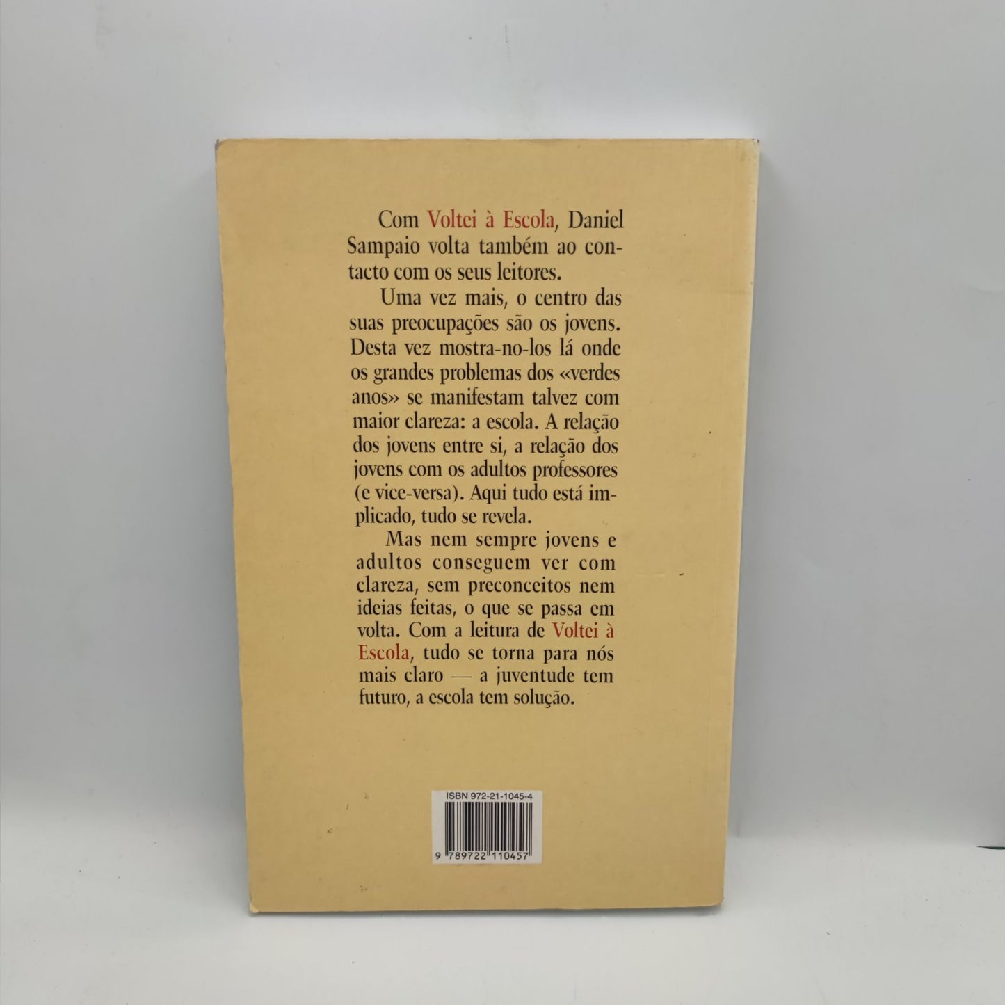Livro-Voltei à escola- Daniel Sampaio