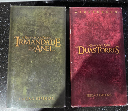 VHS Senhor dos Anéis  edições especiais pack
