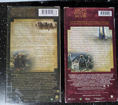 VHS Senhor dos Anéis  edições especiais pack