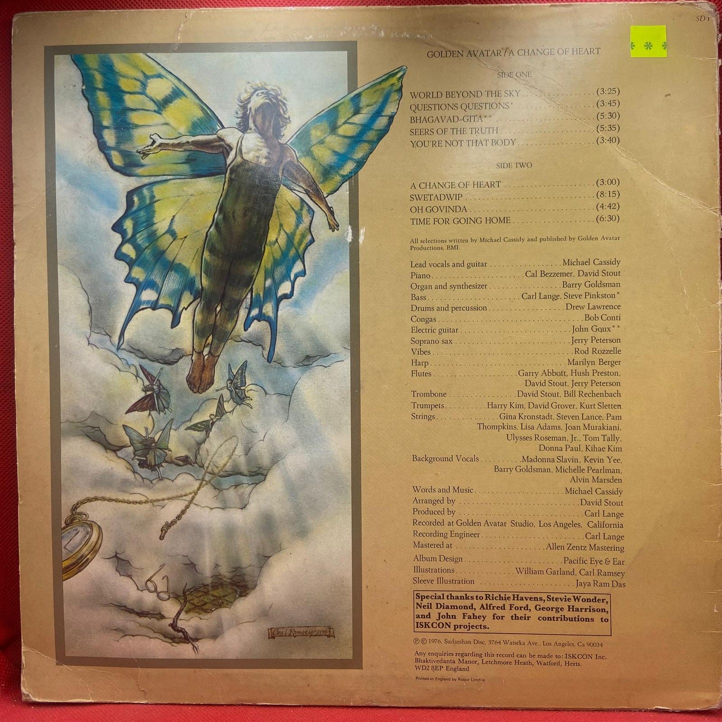 Golden Avatar ‎– A Change Of Heart