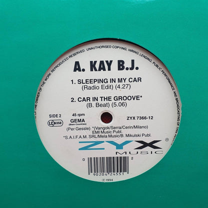 A Kay BJ ‎– Sleeping In My Car - Vinyl Store Online