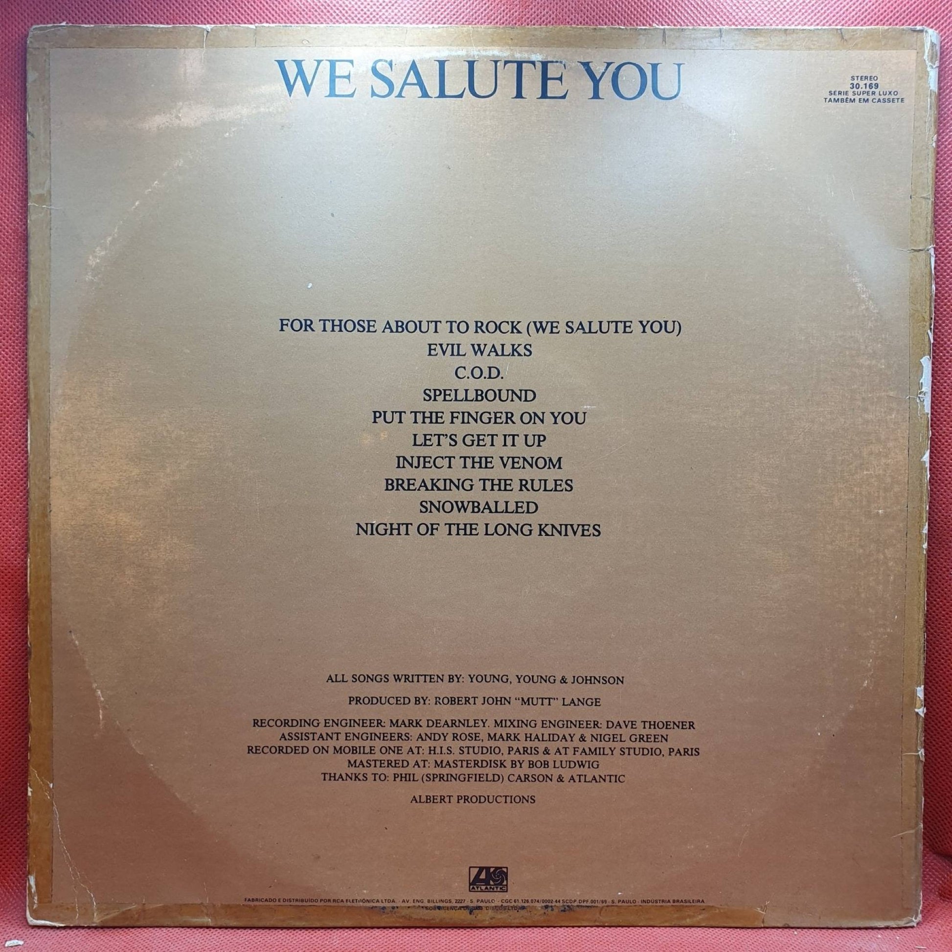 AC/DC ‎– For Those About To Rock We Salute You - Vinyl Store Online