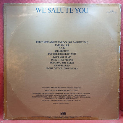 AC/DC ‎– For Those About To Rock We Salute You - Vinyl Store Online