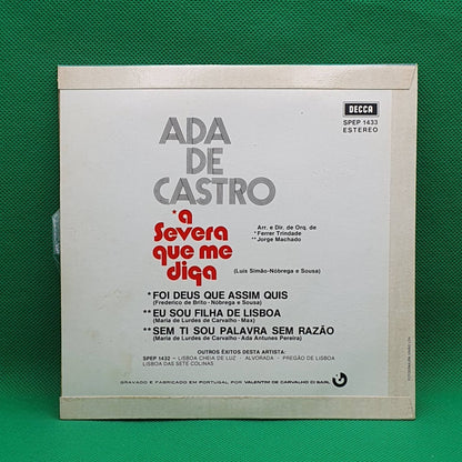 Ada De Castro ‎– A Severa Que Me Diga - Vinyl Store Online