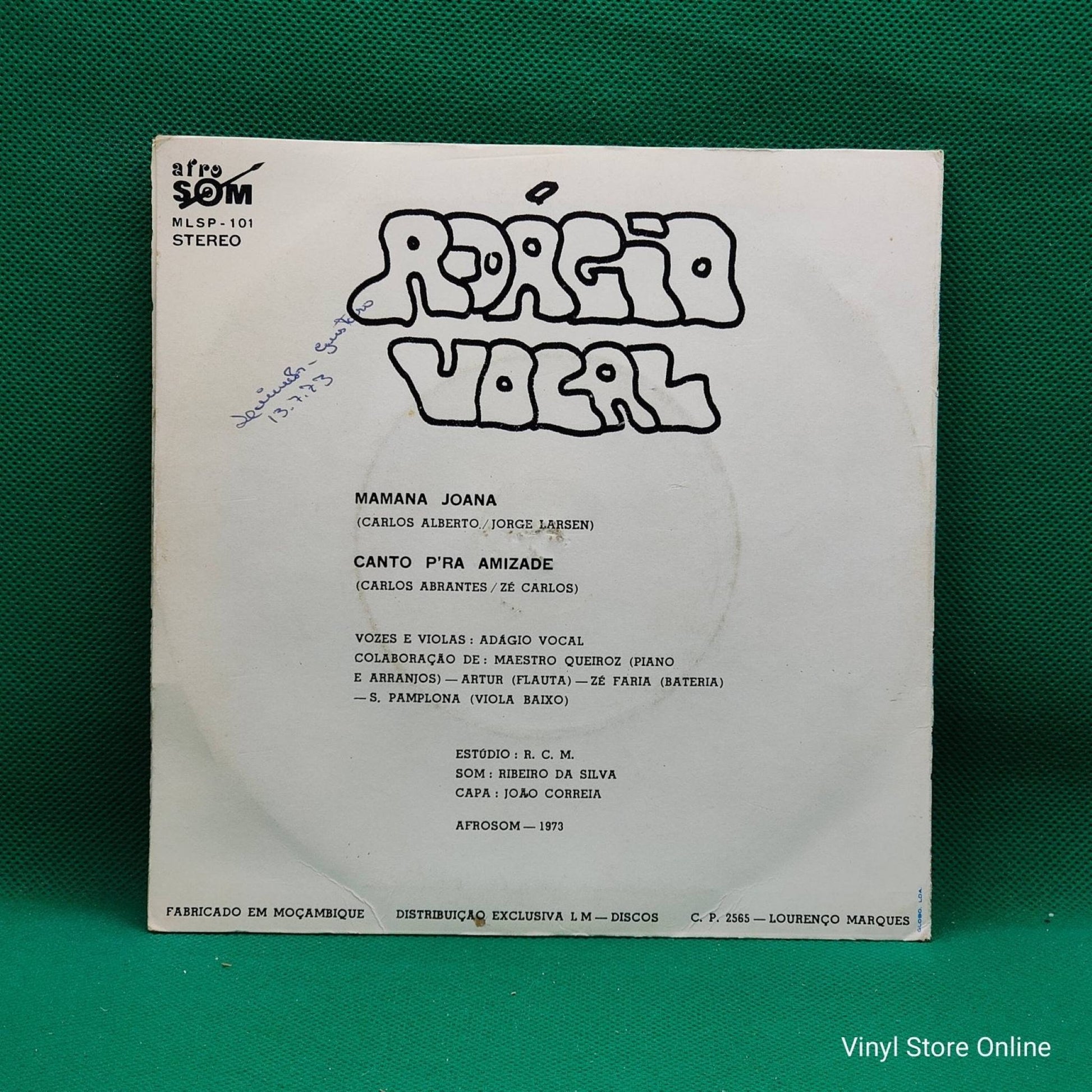 Adágio Vocal ‎– Mamana Joana - Vinyl Store Online