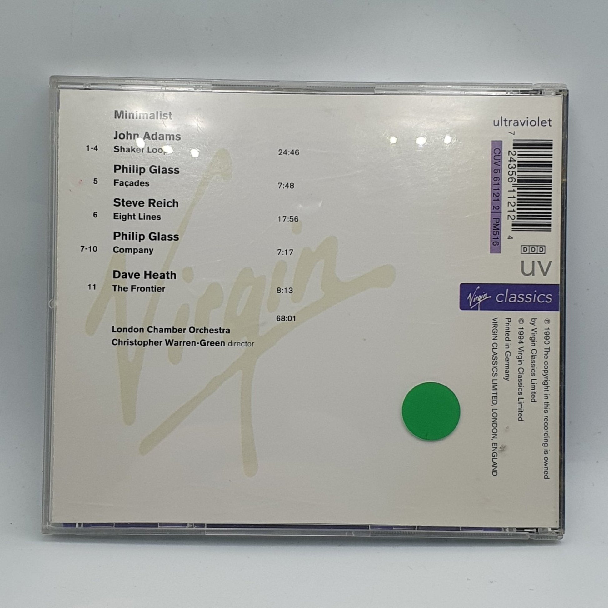 Adams, Glass, Reich, Heath, London Chamber Orchestra ‎– Minimalist - Vinyl Store Online