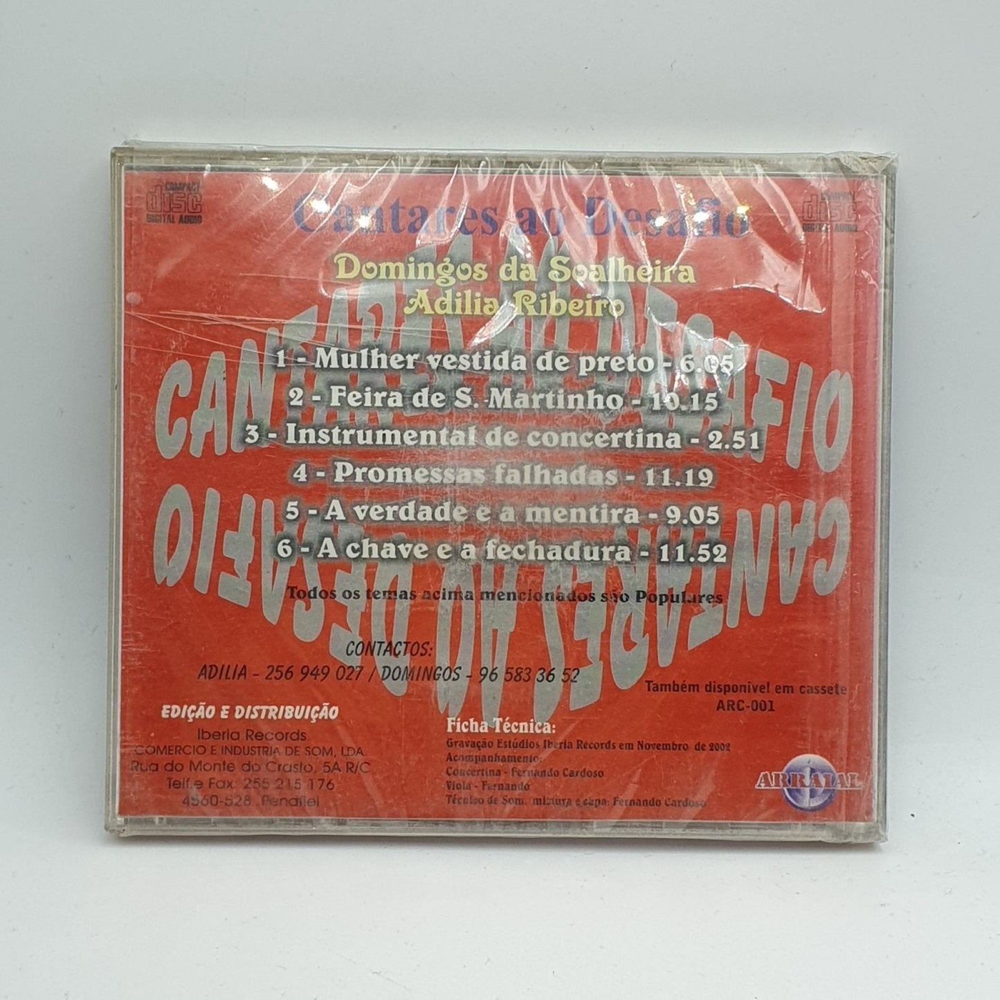 Adilia Ribeiro, Domingos Da Soalheira - Cantares ao Desafio - Vinyl Store Online