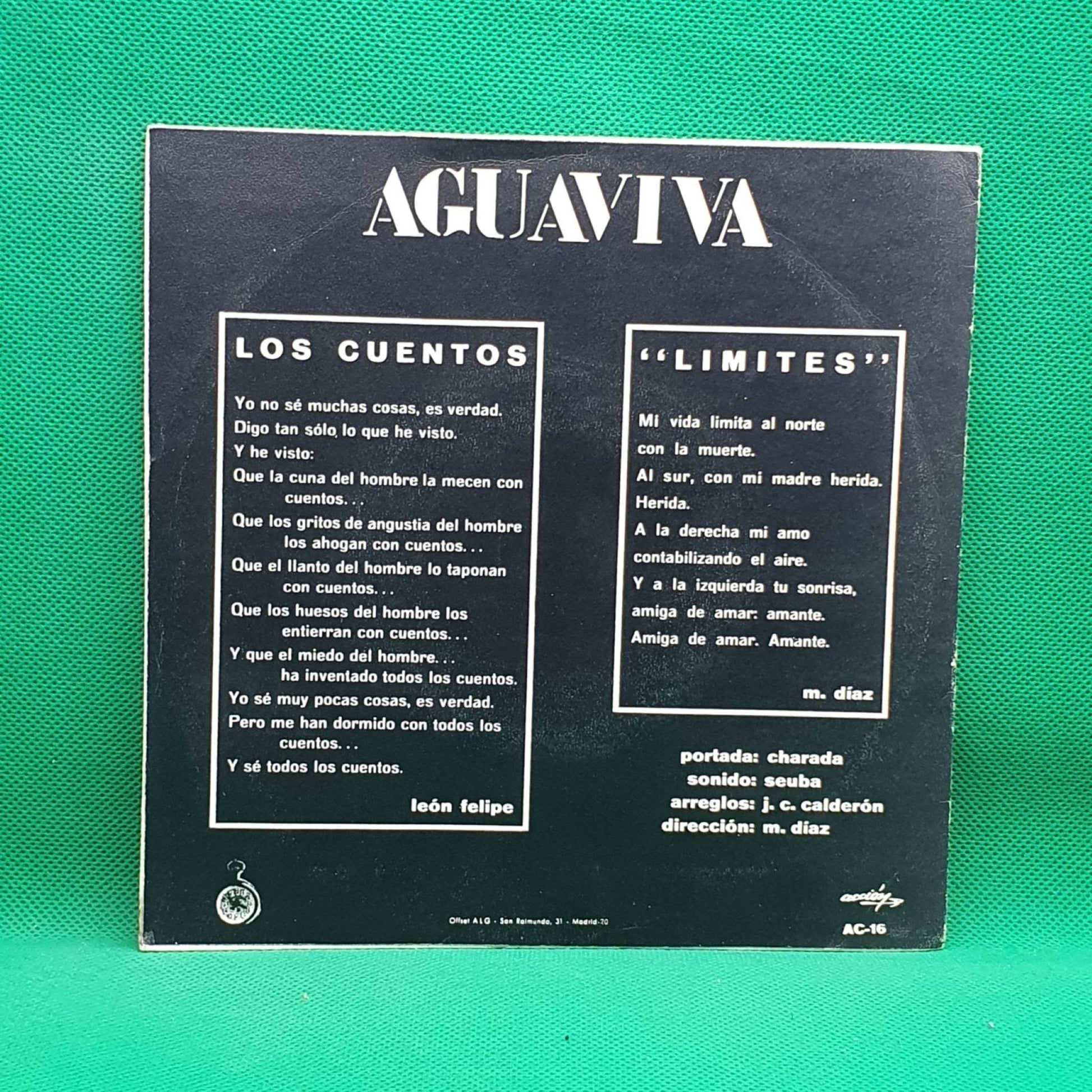 Aguaviva ‎– Los Cuentos / Límites - Vinyl Store Online
