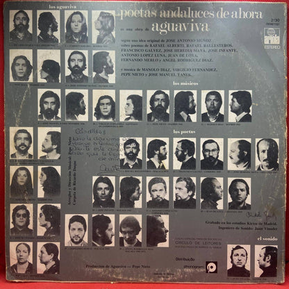 Aguaviva ‎– Poetas Andaluces De Ahora - Vinyl Store Online