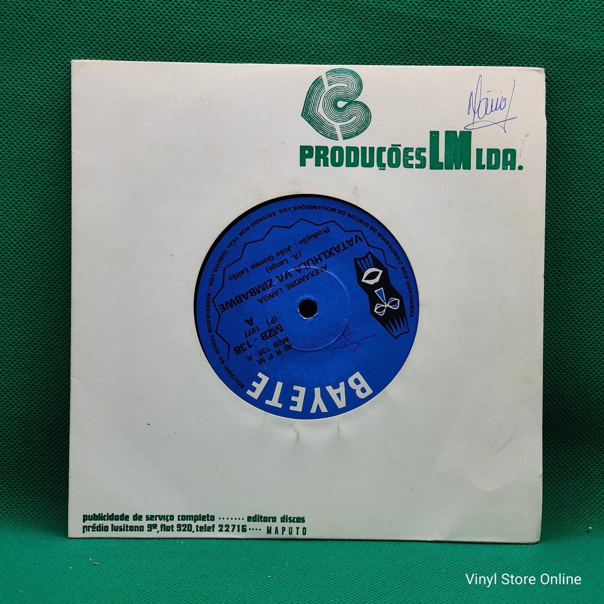 Alexandre Langa ‎– Vataxlhula Va Zimbabwe - Vinyl Store Online