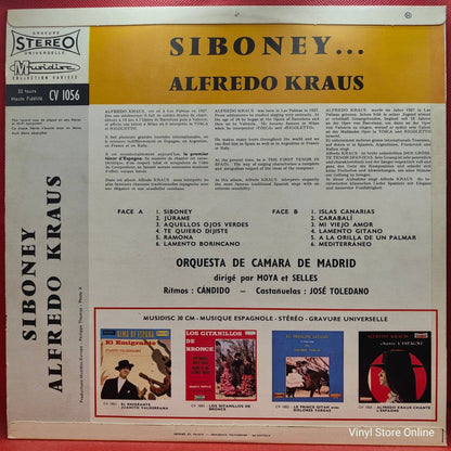 Alfredo Kraus ‎– Siboney - Vinyl Store Online