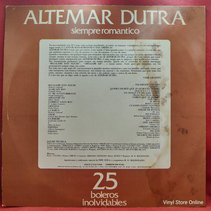 Altemar Dutra ‎– Siempre Romantico - 25 Boleros Inolvidables - Vinyl Store Online