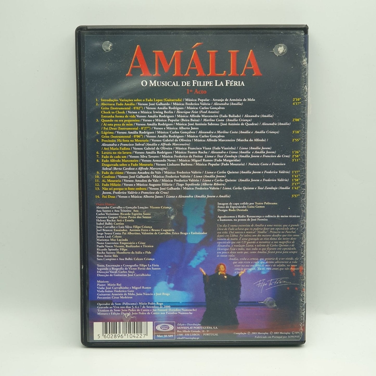 Amália - O Musical de Filipe La Féria 1º e 2º Acto - Vinyl Store Online