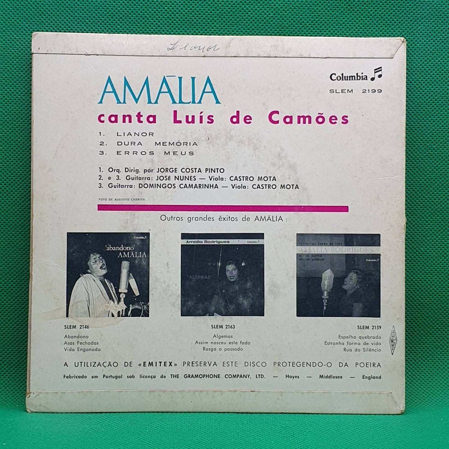 Amália Rodrigues ‎– Canta Luís De Camões - Vinyl Store Online