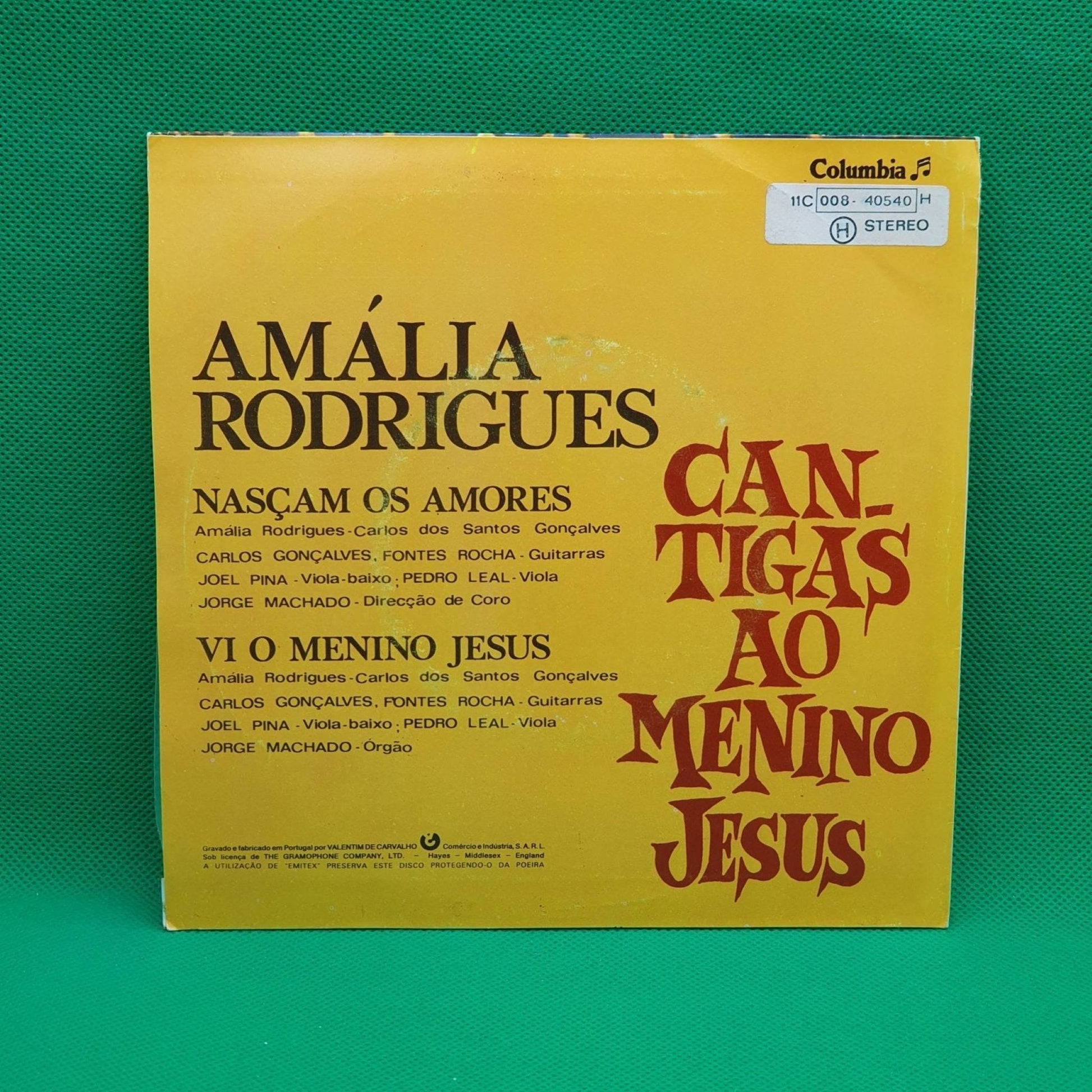Amália Rodrigues ‎– Cantigas Ao Menino Jesus - Vinyl Store Online