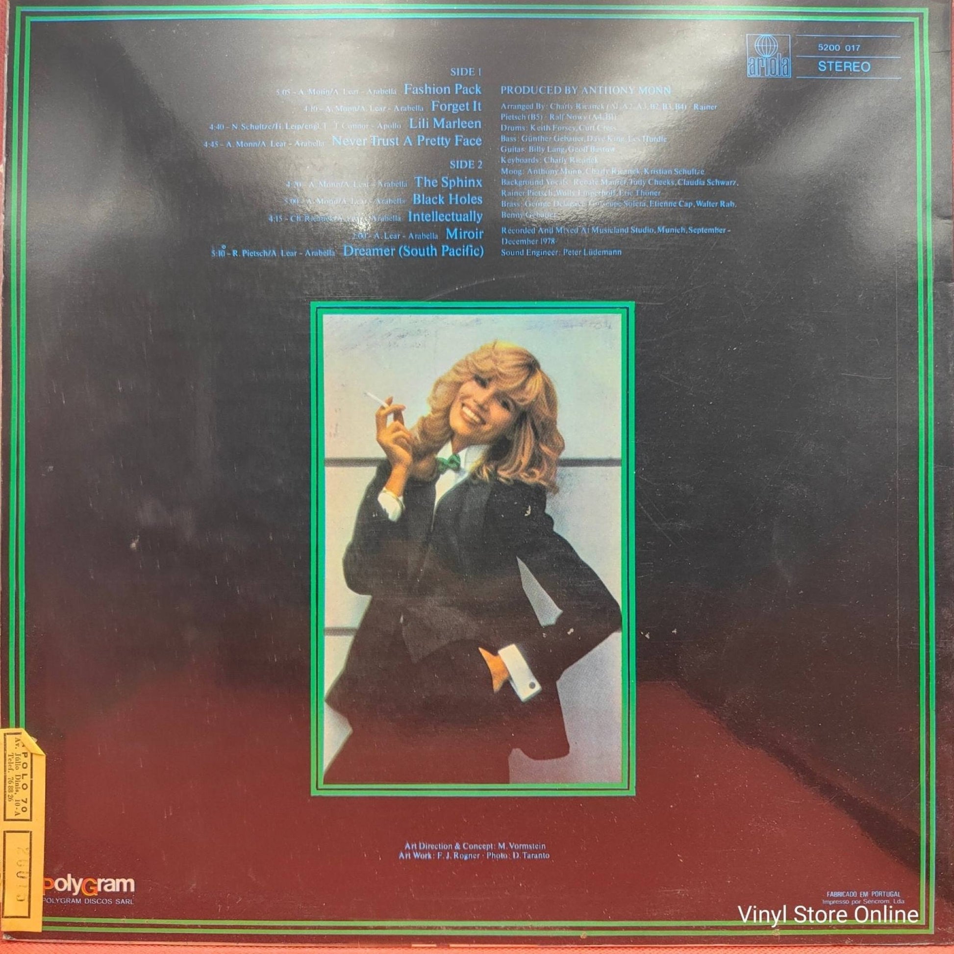 Amanda Lear ‎– Never Trust A Pretty Face - Vinyl Store Online