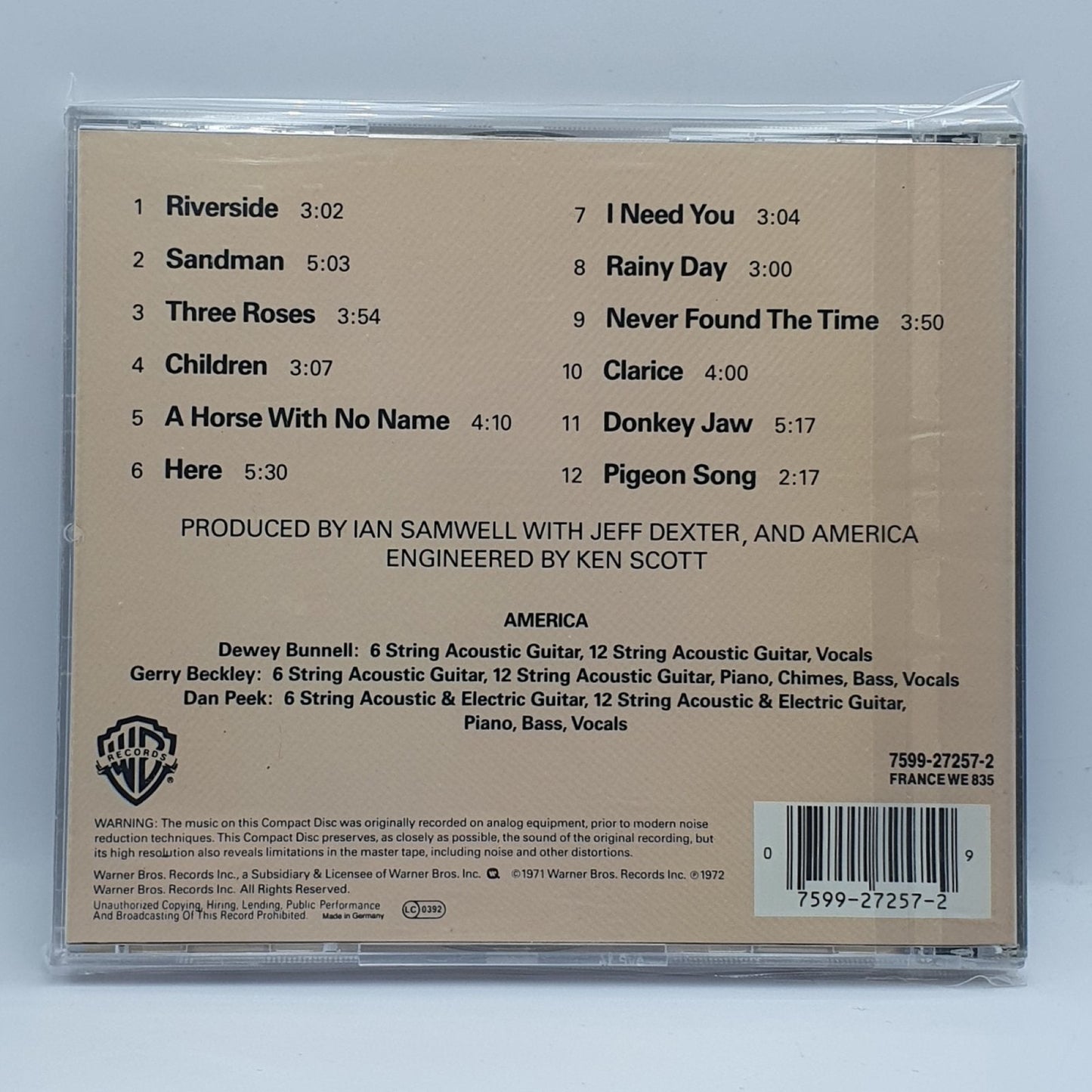America ‎– America - Vinyl Store Online