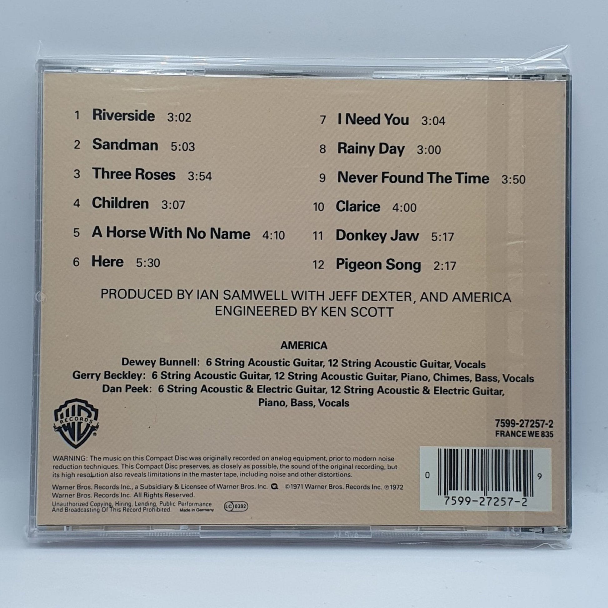 America ‎– America - Vinyl Store Online