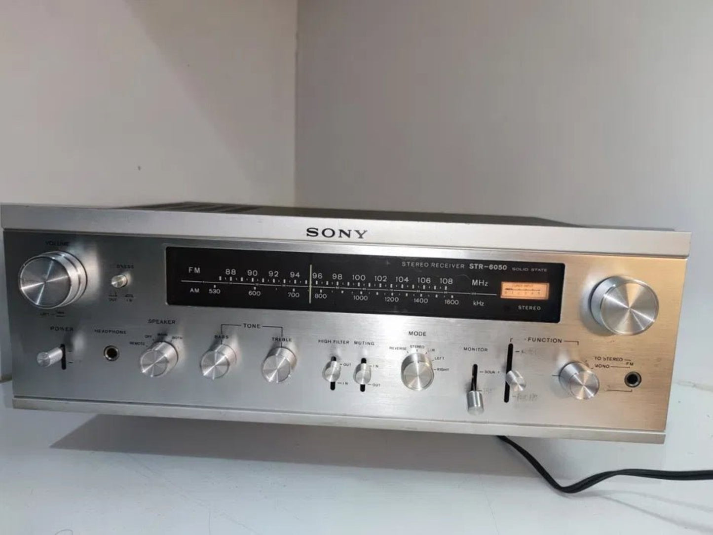 Amplificador sintonizador Sony str 6050 - Vintage ano 1971 - Vinyl Store Online