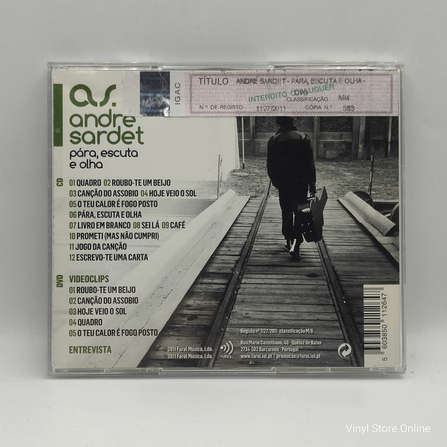 André Sardet ‎– Pára, Escuta E Olha - Vinyl Store Online