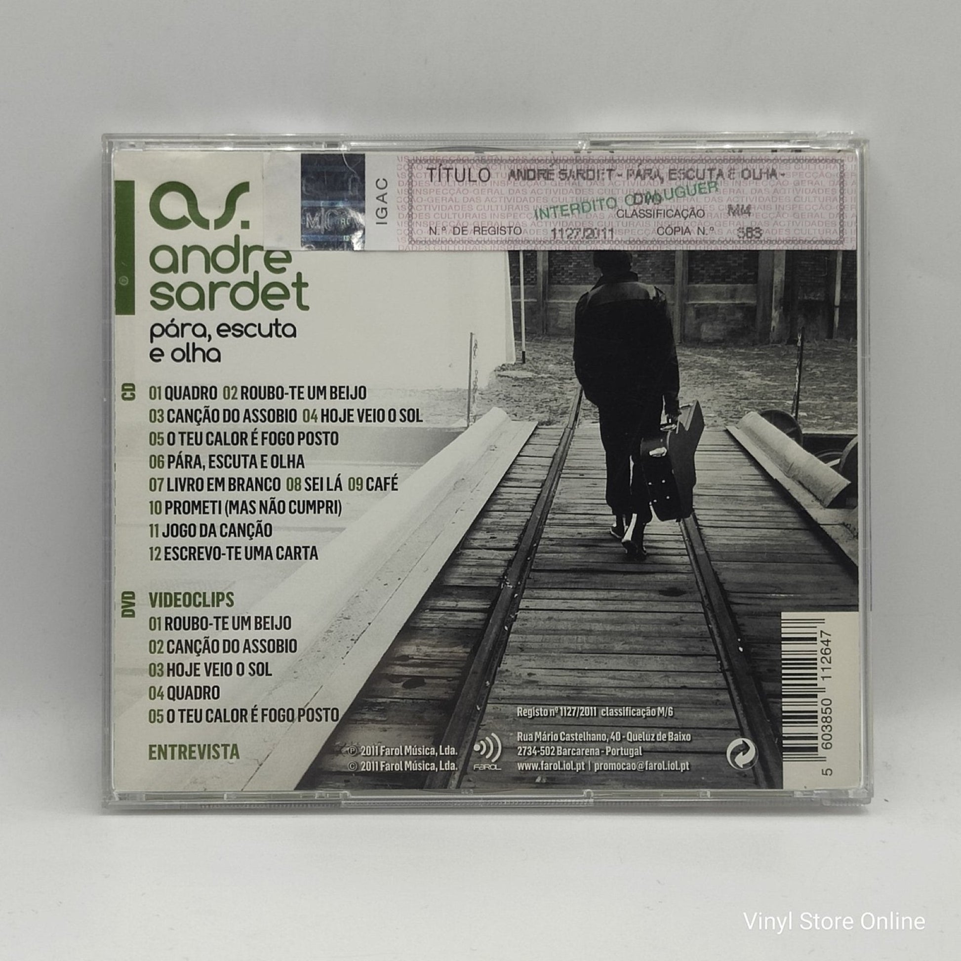 André Sardet ‎– Pára, Escuta E Olha - Vinyl Store Online