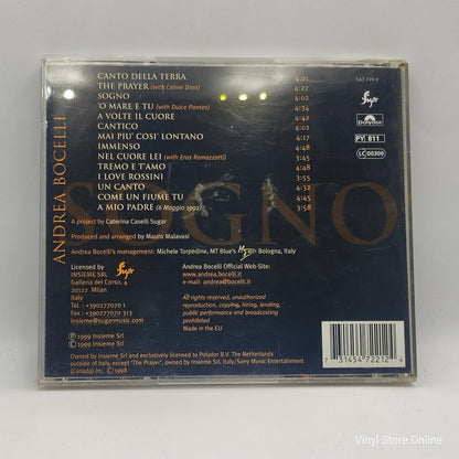 Andrea Bocelli ‎– Sogno - Vinyl Store Online