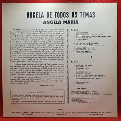Angela Maria – Angela De Todos Os Temas - Vinyl Store Online