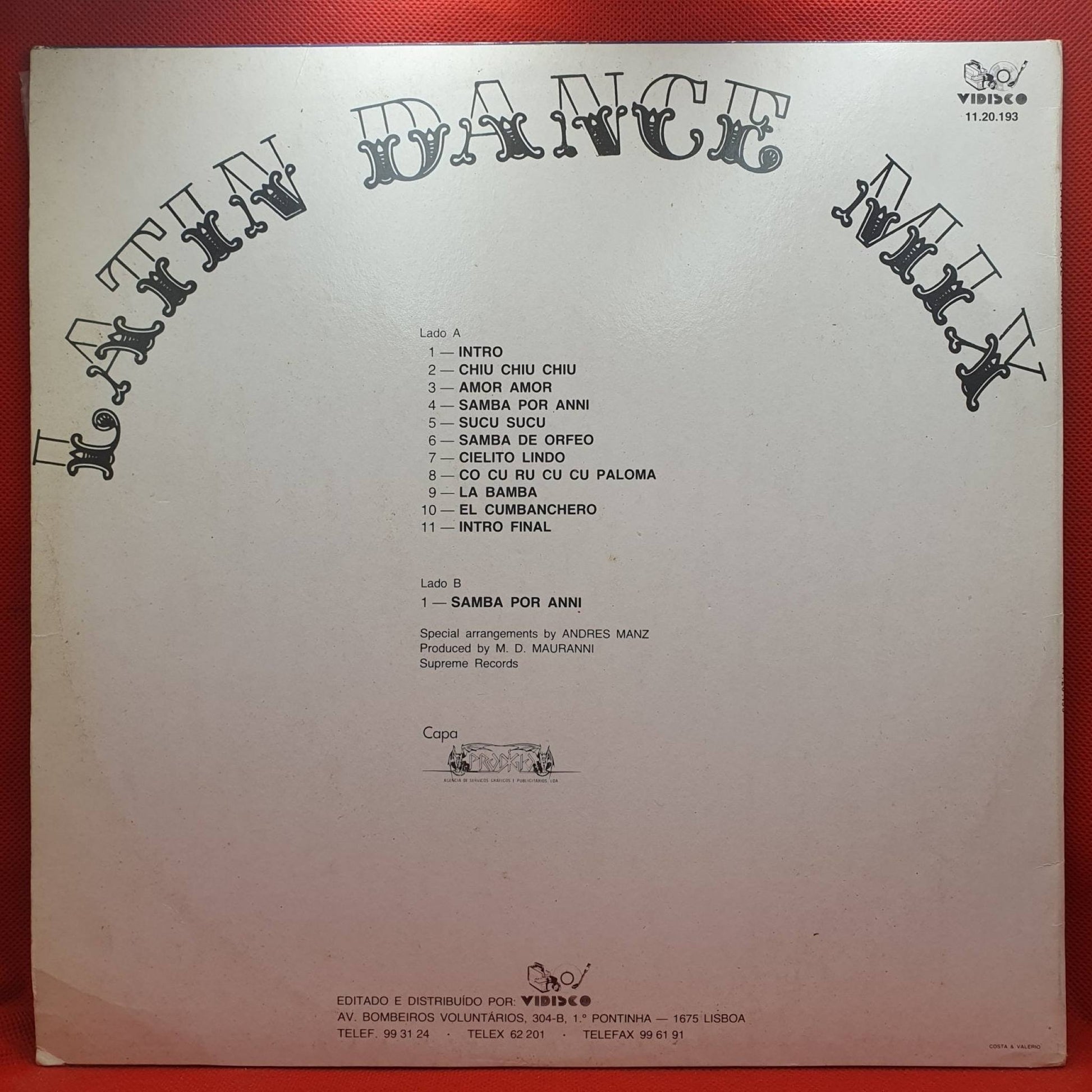 Anni Anderson & Maurice Dean ‎– Latin Dance Mix - Vinyl Store Online