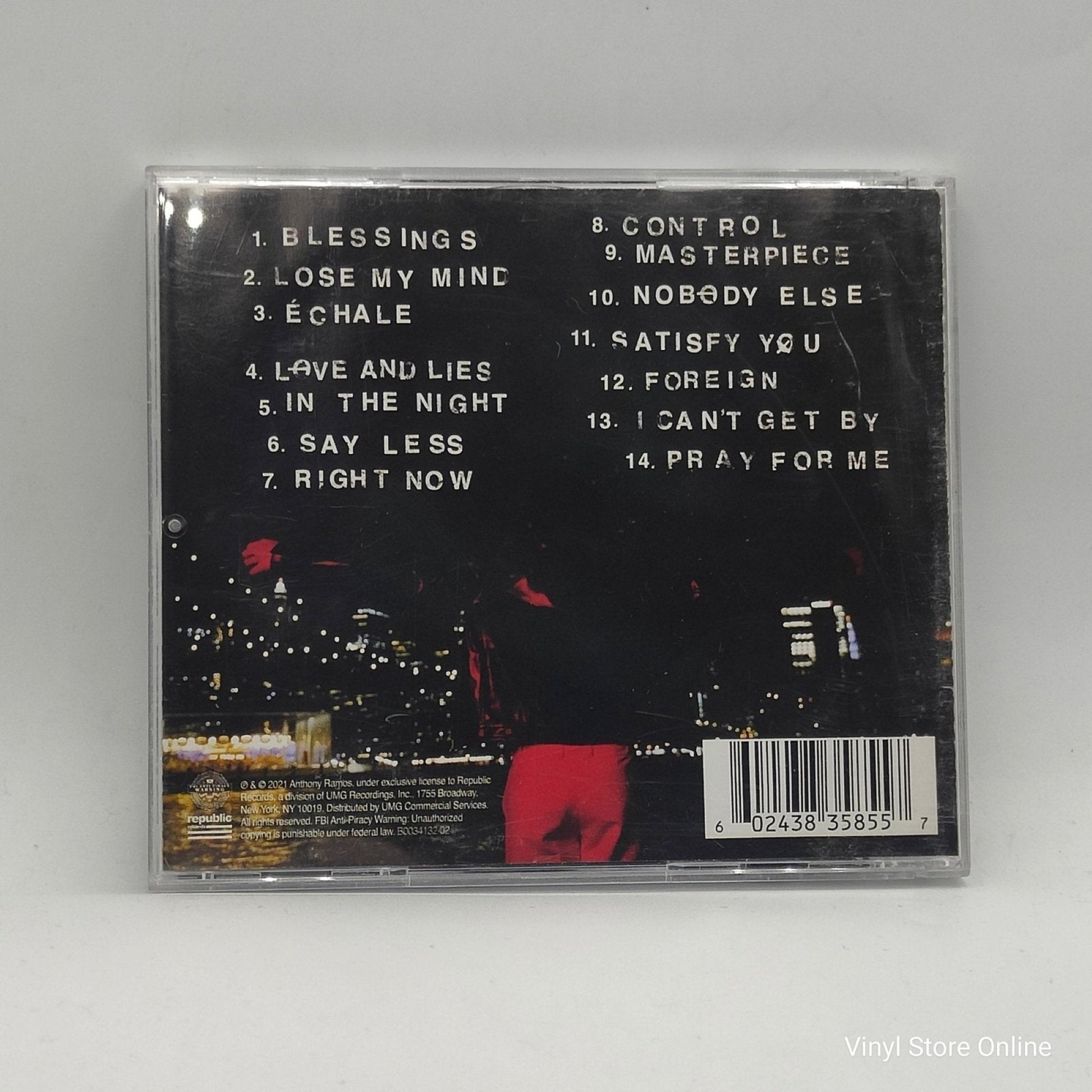 Anthony Ramos ‎– Love And Lies - Vinyl Store Online