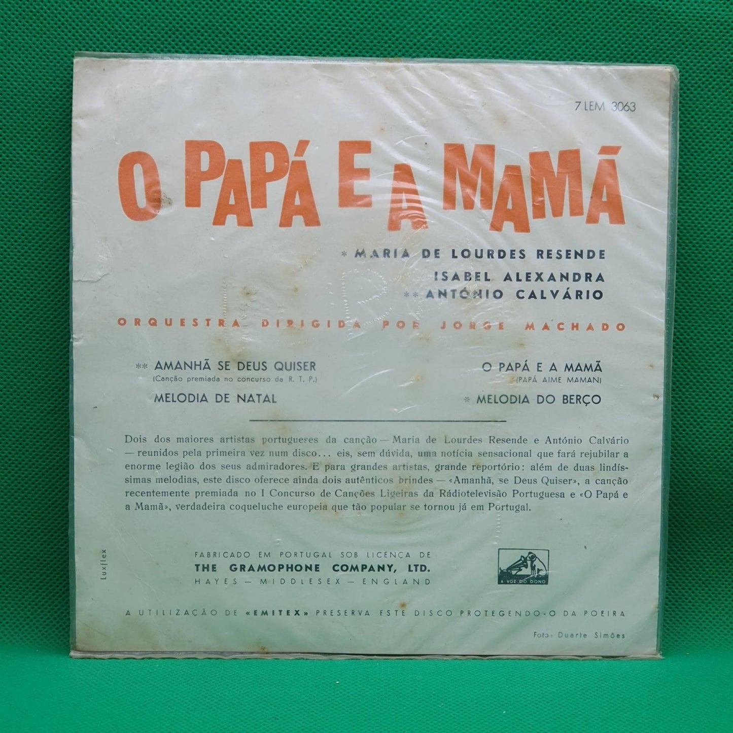 António Calvário, Maria De Lourdes Resende ‎– O Papá E A Mamã - Vinyl Store Online