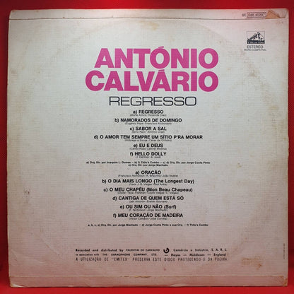 António Calvário ‎– Regresso - Vinyl Store Online