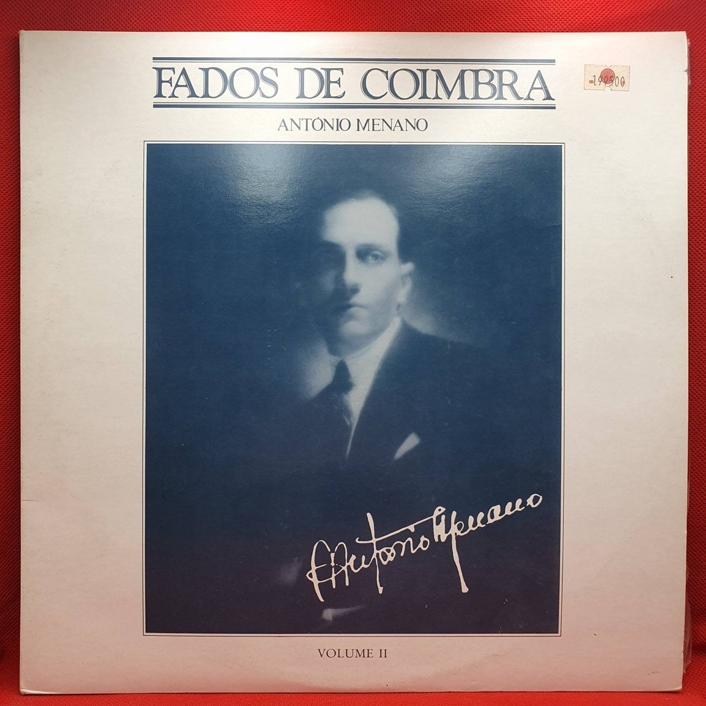 António Menano ‎– Fados De Coimbra Vol. II - Vinyl Store Online
