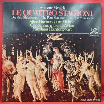 Antonio Vivaldi - Alice Nikolaus Harnoncourt ‎– As Quatro Estações - Vinyl Store Online